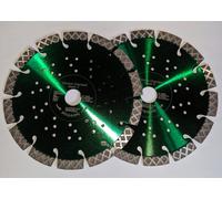 2 X Disco Diamantato 178 MM Emf 180 Eibenstock Granito Cemento Lama Premium
