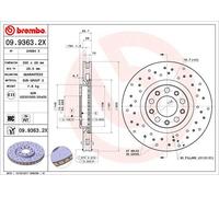 2 x Disco freno Assale anteriore per ALFA ROMEO CHRYSLER JEEP 159 200 BRERA GIUL