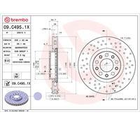 2 x Disco freno Assale anteriore per ALFA ROMEO GIULIA