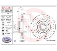 2 x Disco freno Assale anteriore per AUDI A6 A6 Allroad A8
