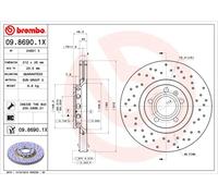 2 x Disco freno Assale anteriore per AUDI AUDI (FAW) SEAT SKODA VW VW (SVW) ZHON