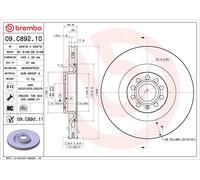 2 x Disco freno Assale anteriore per AUDI SEAT SKODA SKODA (SVW) VW A3 EOS GOLF