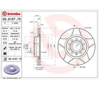 2 x Disco freno Assale anteriore per AUDI SEAT SKODA SKODA (SVW) VW VW (FAW) A3