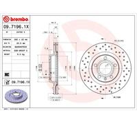 2 x Disco freno Assale anteriore per AUDI SEAT VW A4 A8 EXEO PASSAT