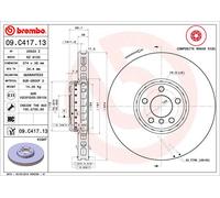 2 x Disco freno Assale anteriore per BMW 5 7