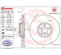 2 x Disco freno Assale anteriore per BMW 5 7