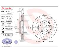 2 x Disco freno Assale anteriore per BMW BMW (BRILLIANCE) MINI 1 2 2 SERIES MINI