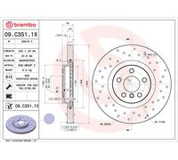 2 x Disco freno Assale anteriore per BMW BMW (BRILLIANCE) MINI ZINORO 1 1 SERIES
