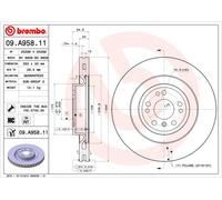 2 x Disco freno Assale anteriore per BRABUS MERCEDES-BENZ 35MR CLASSE GL CLASSE