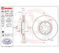 2 x Disco freno Assale anteriore per CADILLAC OPEL SAAB VAUXHALL 9-3 9-3X BLS SI