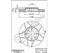 2 x Disco freno Assale anteriore per CHEVROLET OPEL VAUXHALL ASTRA ASTRA G CLASS