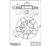 2 x Disco freno Assale anteriore per CHEVROLET OPEL VAUXHALL ZAZ ASCONA ASTRA AS