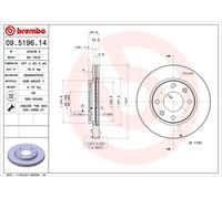 2 x Disco freno Assale anteriore per CITROËN NAZA PEUGEOT 106 Van 205 206 206 BE