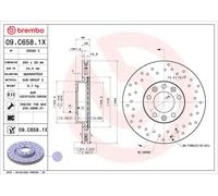 2 x Disco freno Assale anteriore per CITROËN OPEL PEUGEOT VAUXHALL 308 308 SW AS