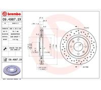 2 x Disco freno Assale anteriore per CITROËN PEUGEOT 206 305 306 405 BERLINGO /