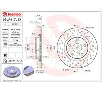 2 x Disco freno Assale anteriore per EMGRAND ENGLON GLEAGLE LEXUS TOYOTA TOYOTA