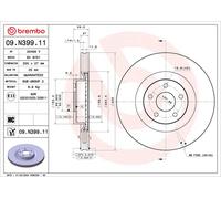 2 x Disco freno Assale anteriore per FORD FOCUS KUGA