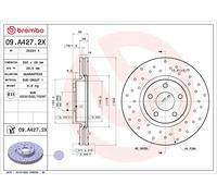 2 x Disco freno Assale anteriore per FORD MONDEO