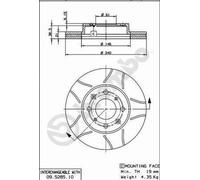 2 x Disco freno Assale anteriore per HONDA CIVIC DOMANI ORTHIA / PARTNER