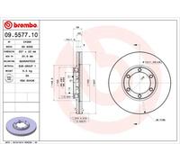 2 x Disco freno Assale anteriore per HONDA ISUZU OPEL VAUXHALL BRAVA CAMPO D-MAX