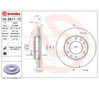 2 x Disco freno Assale anteriore per HYUNDAI H-1