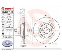 2 x Disco freno Assale anteriore per HYUNDAI HYUNDAI (BEIJING) INOKOM KIA KIA (D
