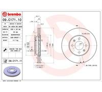 2 x Disco freno Assale anteriore per HYUNDAI HYUNDAI (BEIJING) KIA KIA (DYK) ACC