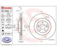 2 x Disco freno Assale anteriore per HYUNDAI i30