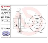 2 x Disco freno Assale anteriore per INFINITI NISSAN NISSAN (DFAC) 200SX 240SX A