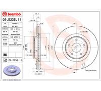 2 x Disco freno Assale anteriore per INFINITI NISSAN NISSAN (DFAC) JX MURANO PAT