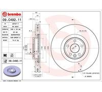 2 x Disco freno Assale anteriore per JAGUAR JAGUAR (CHERY) LAND ROVER DISCOVERY