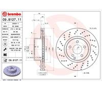 2 x Disco freno Assale anteriore per MERCEDES-BENZ CLASSE S