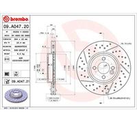 2 x Disco freno Assale anteriore per MINI MINI MINI CLUBMAN MINI CLUBVAN