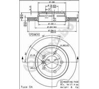 2 x Disco freno Assale anteriore per MITSUBISHI VOLVO CARISMA S40 V40