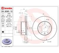 2 x Disco freno Assale anteriore per NISSAN OPEL RENAULT VAUXHALL INTERSTAR MAST