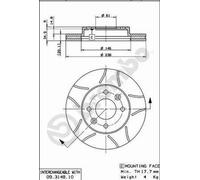 2 x Disco freno Assale anteriore per NISSAN RENAULT 11 19 21 9 CLIO KANGOO KUBIS