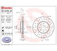 2 x Disco freno Assale anteriore per OPEL VAUXHALL ASTRA ASTRA H CLASSIC ASTRAVA