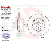 2 x Disco freno Assale anteriore per OPEL VAUXHALL ASTRA ASTRA J CASCADA ZAFIRA