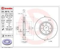 2 x Disco freno Assale anteriore per PEUGEOT 406