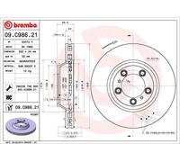 2 x Disco freno Assale anteriore per PORSCHE CAYENNE PANAMERA