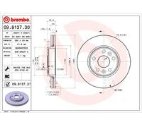 2 x Disco freno Assale anteriore per RENAULT KANGOO KANGOO / GRAND KANGOO KANGOO