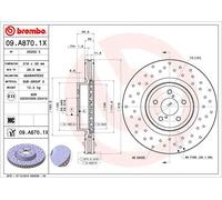 2 x Disco freno Assale anteriore per SUBARU FORESTER LEGACY OUTBACK