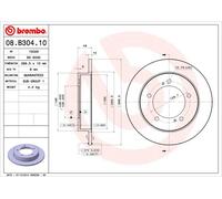 2 x Disco freno Assale anteriore per SUZUKI JIMNY