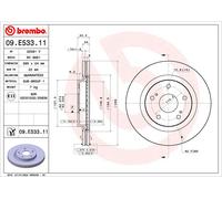 2 x Disco freno Assale anteriore per SUZUKI SWIFT