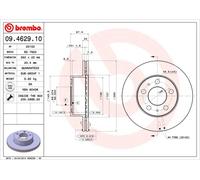2 x Disco freno Assale anteriore per VOLVO 240 260