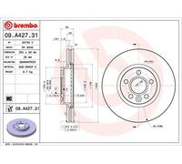 2 x Disco freno Assale anteriore per VOLVO VOLVO ASIA S60 S60L S80 V60 V70 XC70