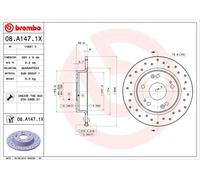 2 x Disco freno Assale posteriore per ACURA CIIMO HONDA HONDA (DONGFENG) CIIMO C
