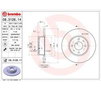 2 x Disco freno Assale posteriore per ALFA ROMEO CHRYSLER FIAT LANCIA 164 BRAVO