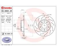 2 x Disco freno Assale posteriore per ALFA ROMEO FIAT JEEP JEEP (GAC FCA) 159 50