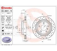 2 x Disco freno Assale posteriore per ALPINA BMW 5 B10